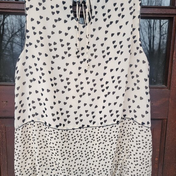 M.S.S.P MAX STUDIO SLEEVELESS HEART TOP SIZE M - Picture 2 of 9